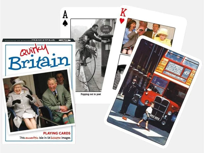 Cărți de joc Piatnik de colecție cu tema „Quirky Britain”