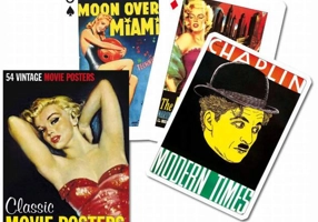 Cărți de joc Piatnik de colecție cu tema "Movie Posters"