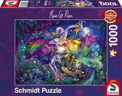 Puzzle 1000 piese Schmidt: Rose Cat Khan - Circul de noapte de vară