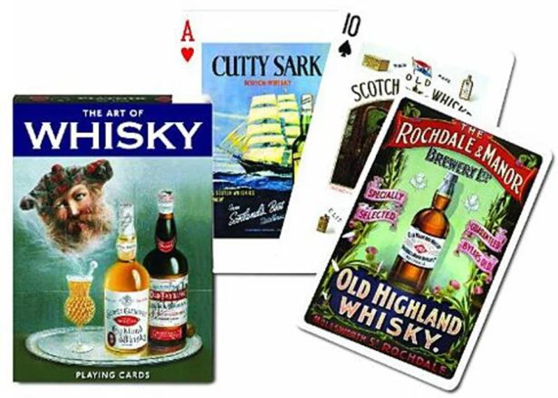 Cărți de joc Piatnik de colecție cu tema „The Art of Whisky”