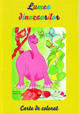 Lumea dinozaurilor. Carte de colorat
