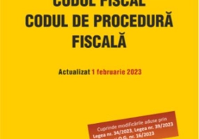 Codul fiscal. Codul de procedură fiscală