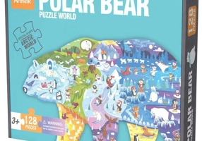 Puzzle Arthink în Formă de Urs Polar, 180 Piese