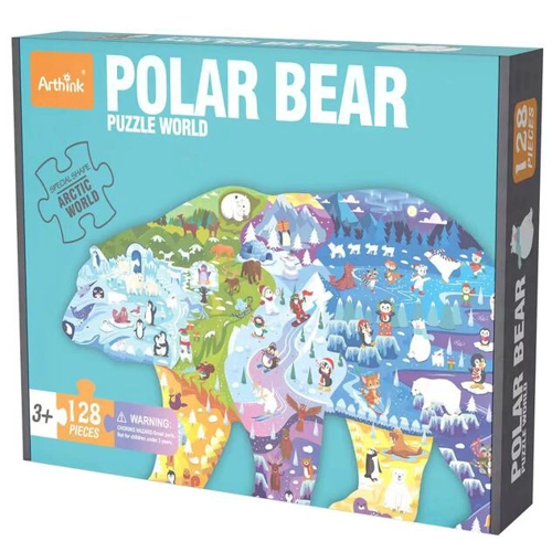 Puzzle Arthink în Formă de Urs Polar, 180 Piese