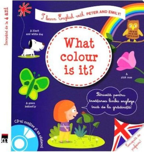 I learn English with Peter and Emily! What color is it!
