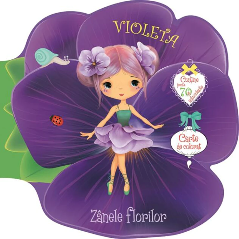 Violeta. Carte de colorat