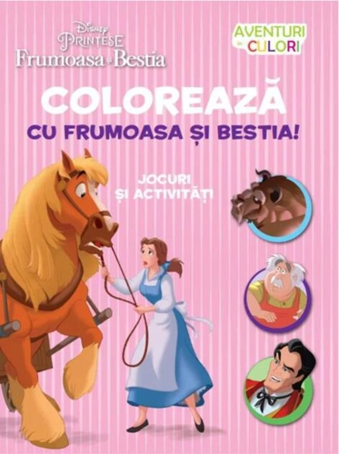 Colorează cu Frumoasa și Bestia