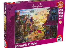 Puzzle 1000 piese Schmidt: Rose Cat Khan - Dragon Mail