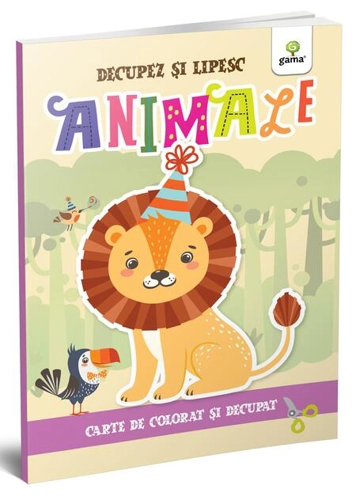 Animale. Colorez, decupez și lipesc!