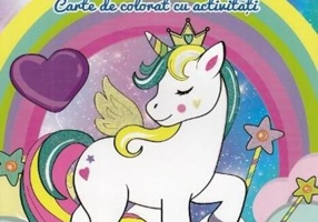Unicorni drăgălași. Carte de colorat cu activități