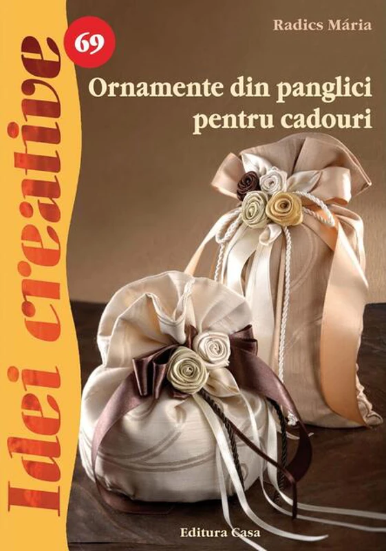 Ornamente din panglici pentru cadouri. Idei Creative 69