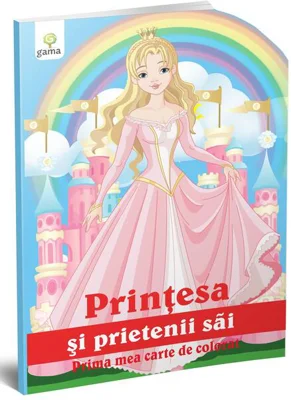 Prinţesa şi prietenii săi. Prima mea carte de colorat