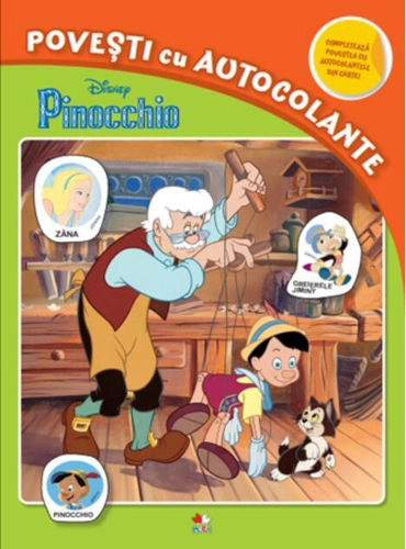 Disney. Pinocchio. Povești cu autocolante
