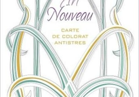 Art Nouveau. Carte de colorat antistres