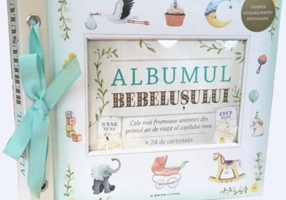 Albumul Bebelușului. Cele mai frumoase amintiri din primul an de viața al copilului meu (24 de cartonașe cu evenimente importante)