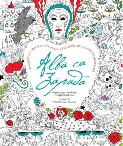 Albă ca Zăpada (carte de colorat)