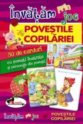 Învățăm prin joc Poveștile copilăriei. Cărți de joc educative (+6 ani)
