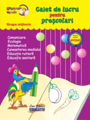 Grădinița veselă. Caiet de lucru pentru preșcolari. Grupa mijlocie