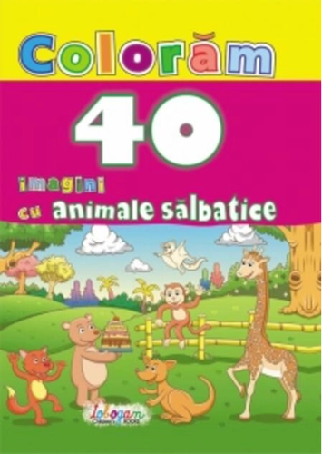 Colorăm. 40 imagini cu animale sălbatice