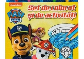 Patrula Cățelușilor. Set de colorat și de activități (conține 5 creioane și 5 radiere)