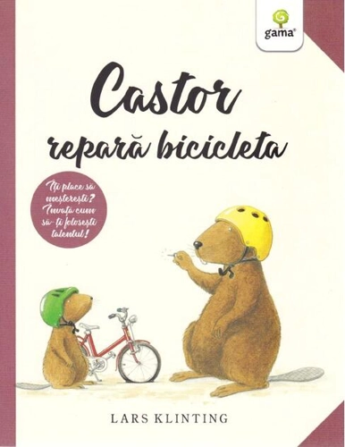 Castor repară bicicleta. CASTOR