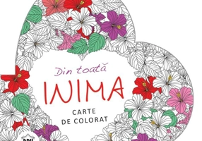 Carte de colorat. Din toată inima