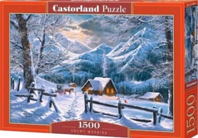 Puzzle 1500 piese „Snowy Morning”