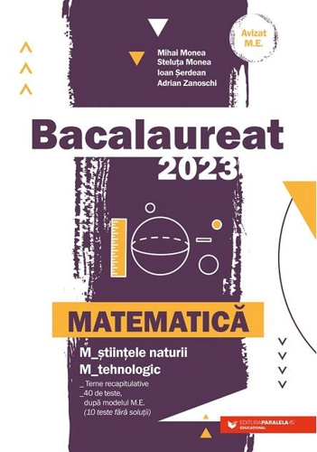 Bacalaureat 2024. Matematică. M_ştiinţele-naturii • M_tehnologic