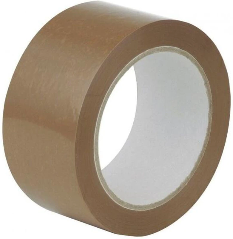 Bandă adezivă tip scotch, 48x55mm, maro, acril