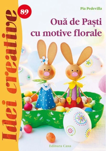 Ouă de Paşti cu motive florale. Idei creative 89
