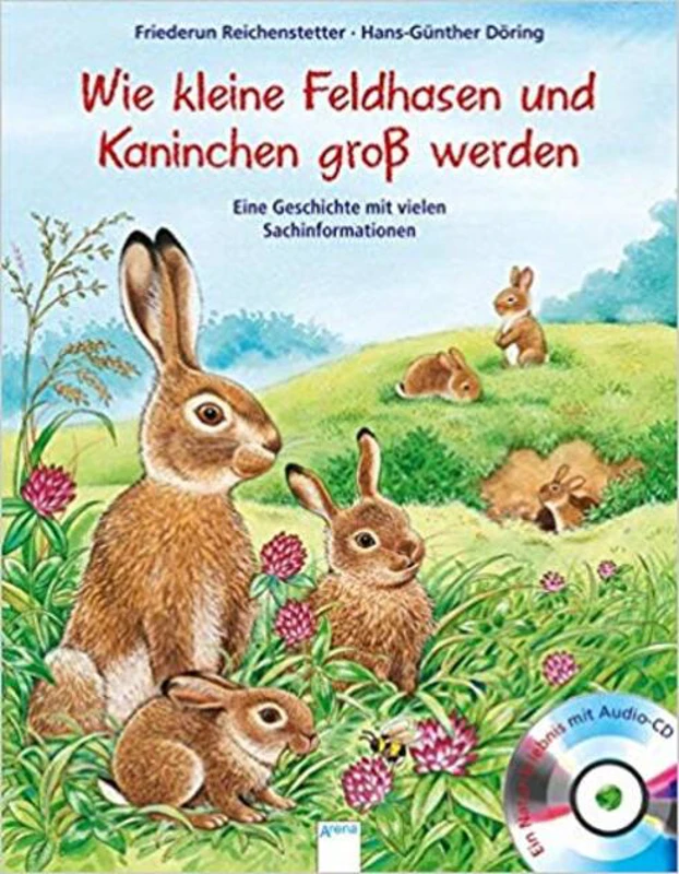 Kleine Feldhasen und Kaninchen werden groß