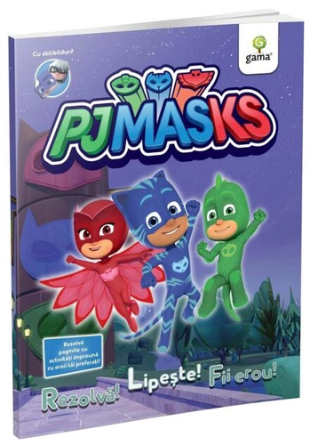 PJ MASKS: Rezolvă! Lipește! Fii Erou! Activități cu PJ MASKS