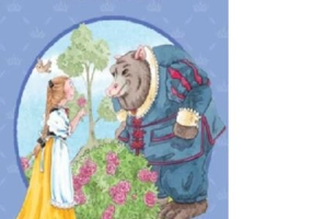 Frumoasa și bestia. Poveste cu pictograme. Citesc cu ajutor (Nivelul 1)