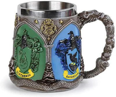 Harry Potter-Cană metalică Hogwarts Houses 350ml