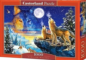 Puzzle 1000 piese „Howling Wolves”
