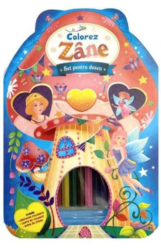 Set pentru desen. Colorez zâne