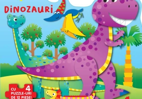 Carte cu puzzle - Dinozauri