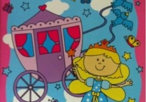 Carte de colorat cu stickere Fairy Princess