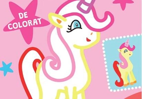 Unicorni strălucitori de colorat (Roz)