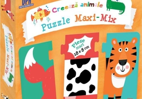 Creează animale. Puzzle Maxi-Mix