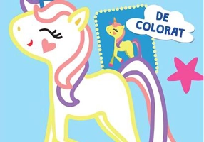 Unicorni strălucitori de colorat (Bleu)