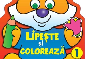Lipește și colorează: 1