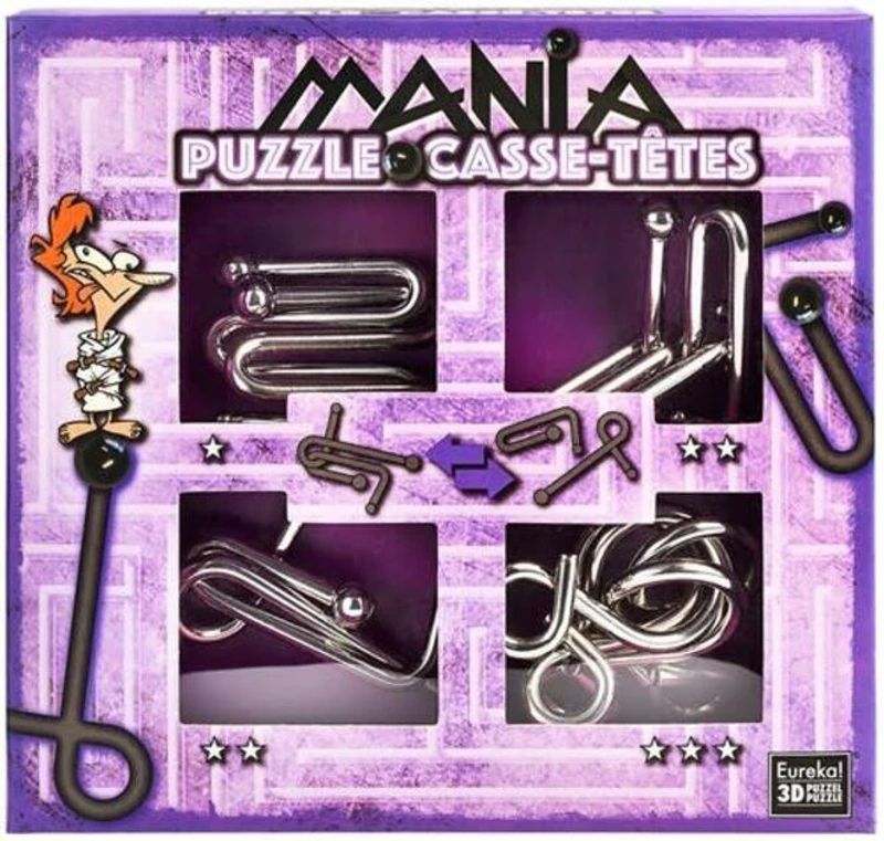 Set de 4 Puzzle-uri 3D - Mania Casse-Têtes - Purple