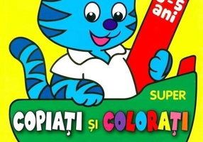 Super copiați și colorați cu Miau 3-6 Ani