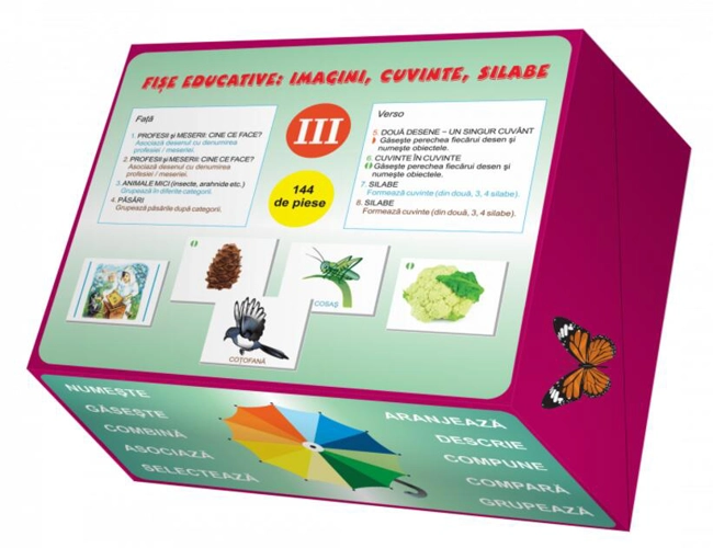Fișe educative: imagini, cuvinte, silabe (III)