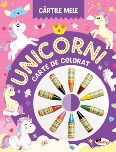 Cărțile mele de colorat. Unicorni