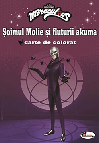 Șoimul Molie și fluturii akuma. Carte de colorat