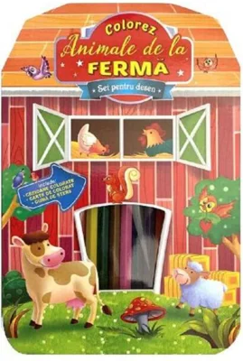 Set pentru desen. Colorez animale de la fermă