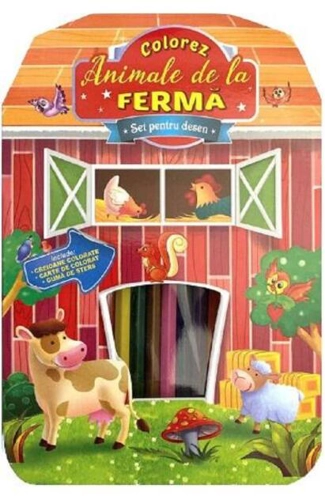 Set pentru desen. Colorez animale de la fermă