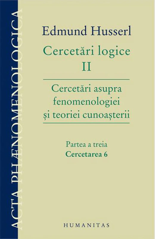 Cercetări logice II